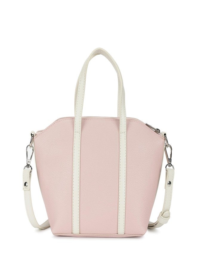 Fastrack Women Smooth Talker Sling Bag,Detachable Sling Belt,Handle Carry Option,Pebbled Faux Leather,Top Zip Closure & Inner Access Pockets,Versatile & Stylish Compact Bag,Pink - Image 5